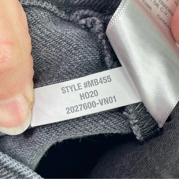 Madewell Jeans Women's 24 Black Cali-Demi Boot Low Rise Charcoal Wash Frayed Hem - Picture 8 of 13